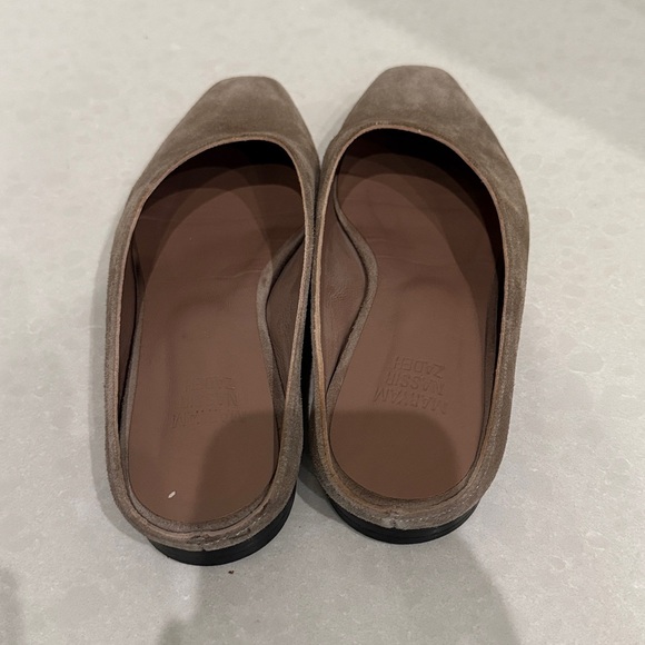 Maryam Nassir Zadeh Taupe Suede Mules - Picture 3 of 4